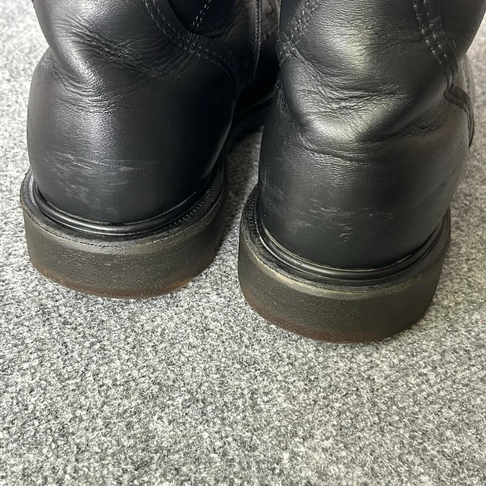 Red Wing Boots Mens Size 11B Black Leather Work Safety Toe EH 3507 USA